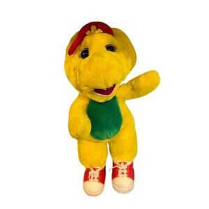 Vintage BJ The Dinosaur Barney & Friends 1994 Yellow Plush Stuffed Toy